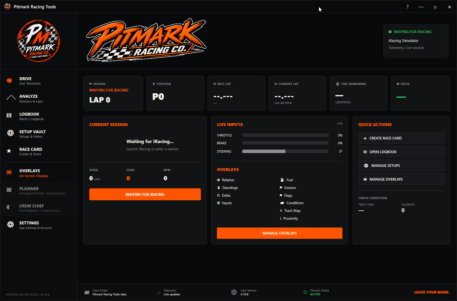 Pitmark Racing Tools running during an iRacing race